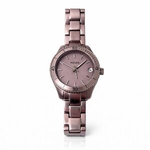 Fossil Stella Watch Purple Silvertone